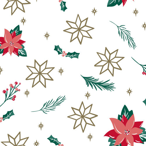 Luxury Poinsettia Tissue Paper