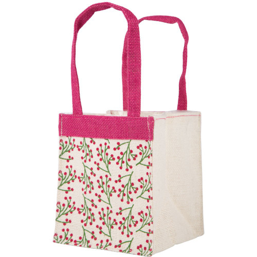 Jute Plant Bag - Berry Spray (Pack of 5)