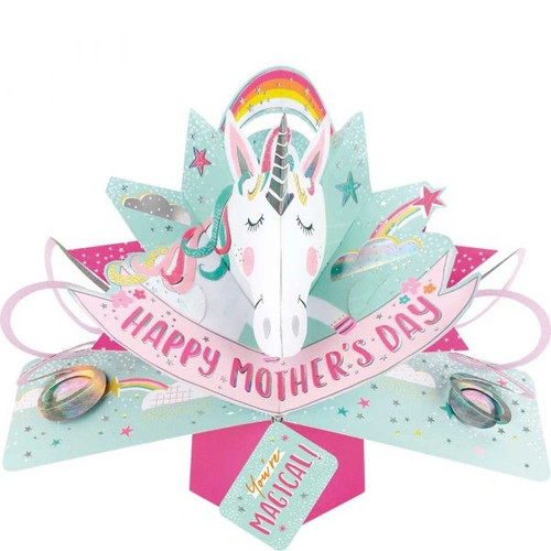 3D Pop Up Card by Second Nature - Happy Motherâ€™s Day Unicorn