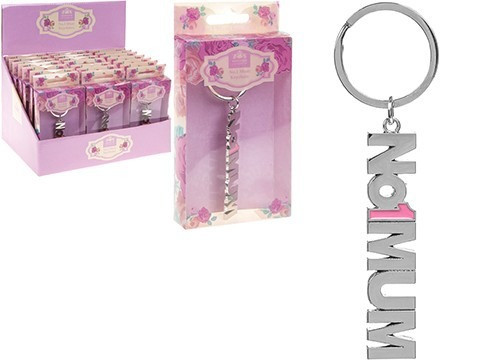 I Love Mum Keychain In Pvc Box 24pc Display Box