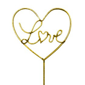 Extra Large Gold Love Lines Pick