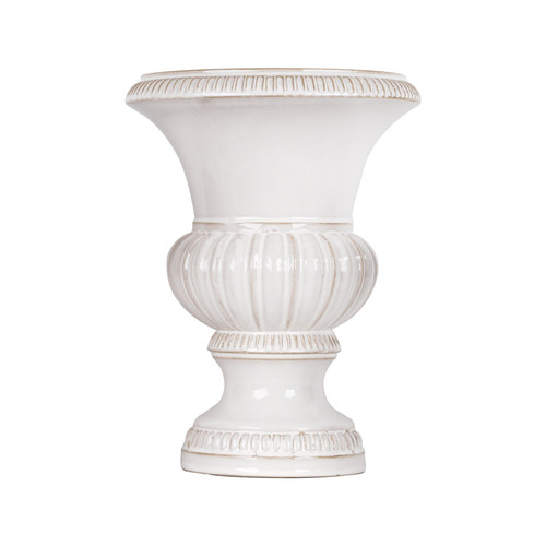 Hortus Cream Montpellier Urn Pot (31cm H x 21cm Dia)