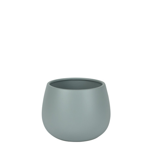 Hortus Matt Grey London Pot (12cm H x 13cm Dia)