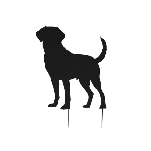 Labrador Silhouette Decorative Garden Stake