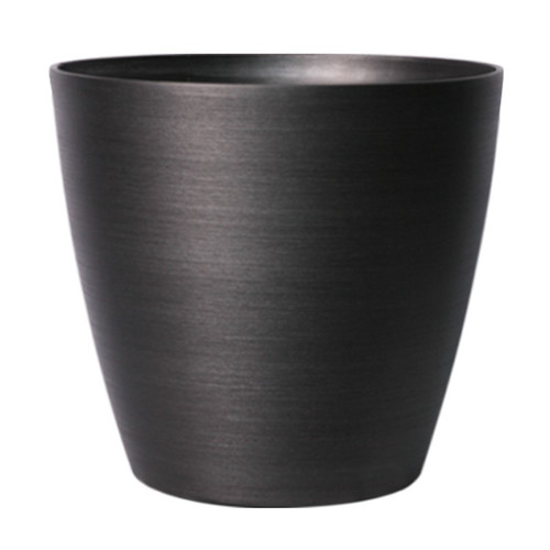 Dark Grey Metallic Look Planter (19.5cm)