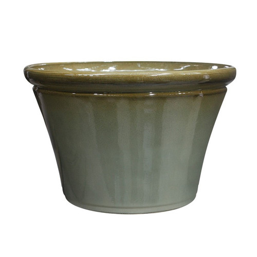 Olive Green Glaze Planter (23cm)