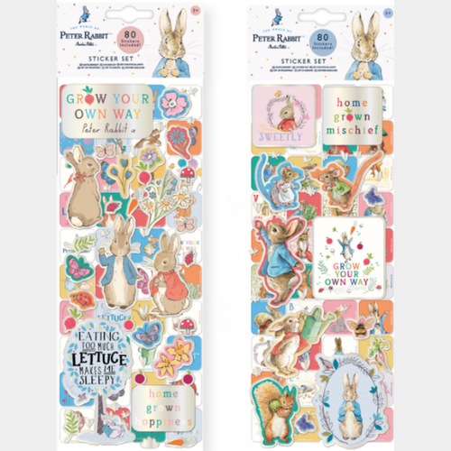 Peter Rabbit Sticker Sheets (80 Stickers) (Assorted Designs)