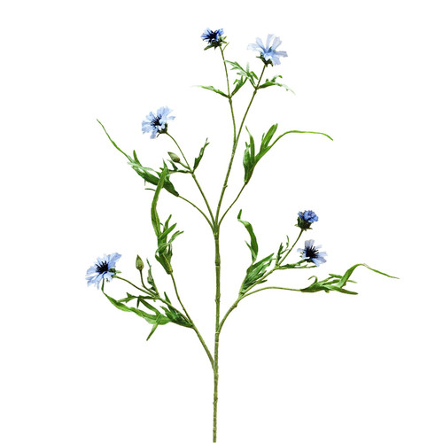Botanica Light Blue Cornflower Spray (92cm)