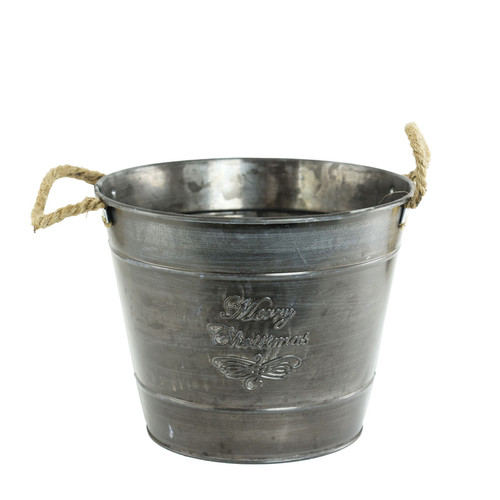 Merry Christmas Copper Zinc Pot Rope Handles (16cm)