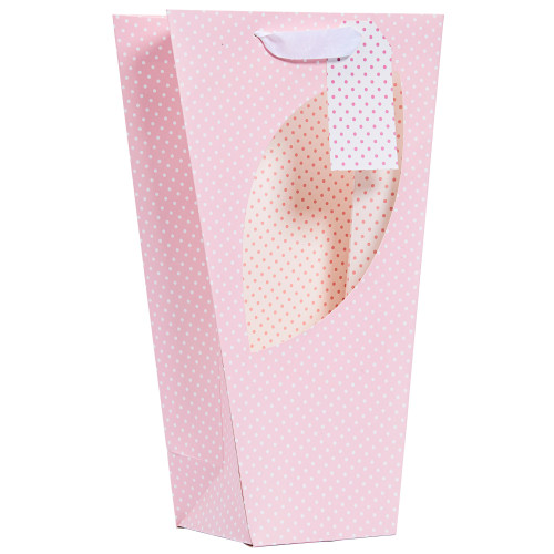 Pink Polka Orchid Bag (Medium)