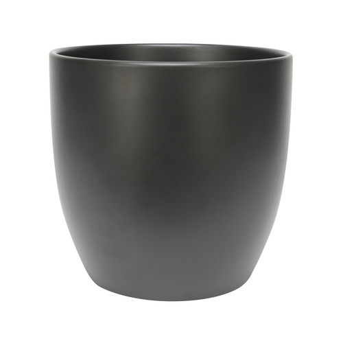 Black Indoor Ceramic Planter (18cm H)