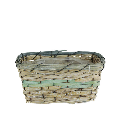 Light Green Spring Rectangle Basket