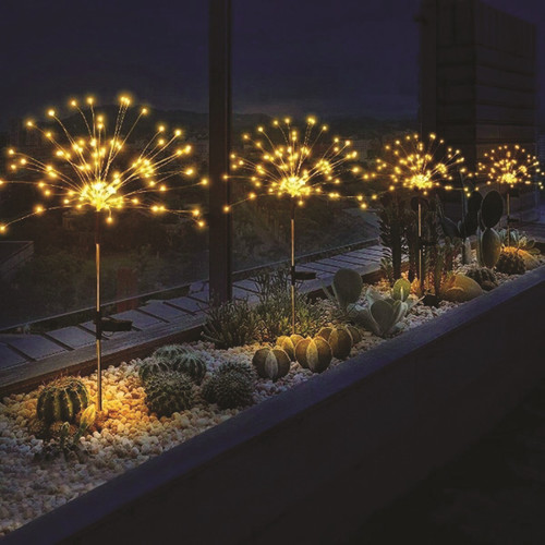 120 Indivual Solar Firefly Lights on pole