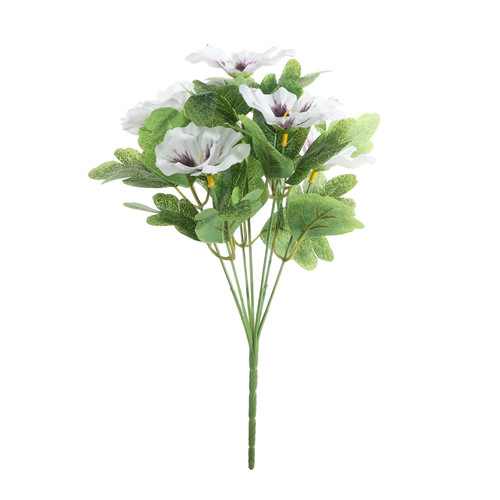 Essential White Pansy Bunch (7 Heads)