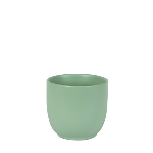 Matt Sage Green Hortus Cairo Pot (13cm H x 14cm Dia)