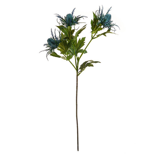 Aqua Artificial Sea Holly Spray (67cm)