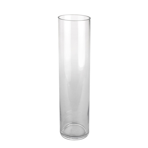 Clear Glass Cylinder Vase (40.5cm)
