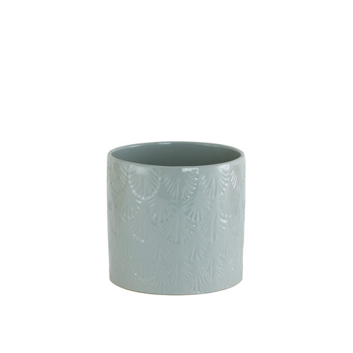 Grey Stoneware Ceramic Pot (13cm)