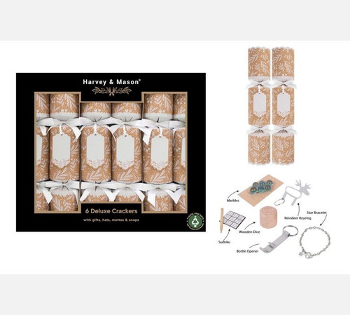 White Foliage Kraft Crackers (13.5 inches)