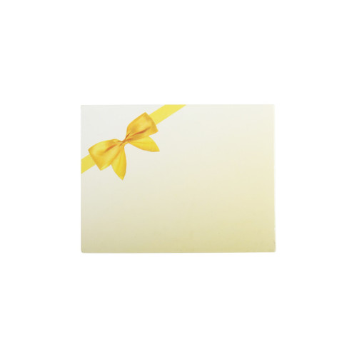Yellow Bow Florist Card (Pack of 50)