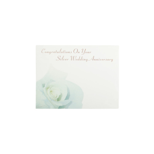 Silver Wedding Florist Card (Pack of 50)