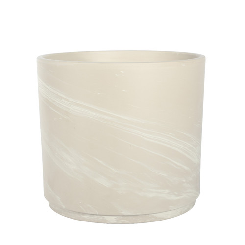 Cream Terracotta Granite Pillar Pot (27cm)