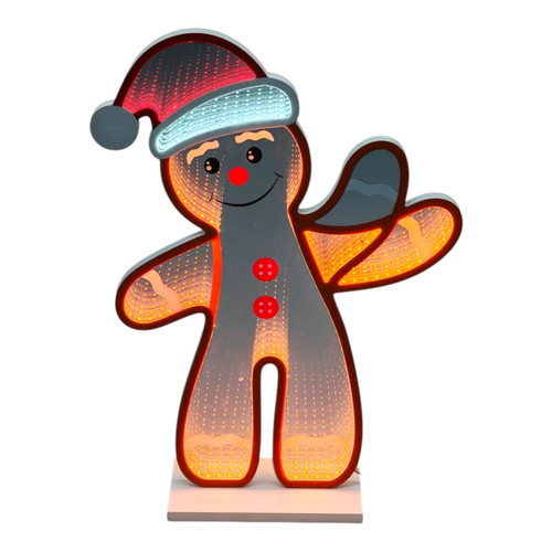 Gingerbread Santa Hat LED Infinity Light (60cm)