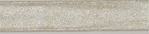 Dark Silver Glitter Pattern Ribbon (63mm x 9.1m)