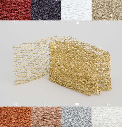 Gold Glitz Mesh Ribbon Roll (180cm L)