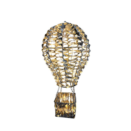 Hot Air Balloon with LED Flashing Warm White Lights (48cm)