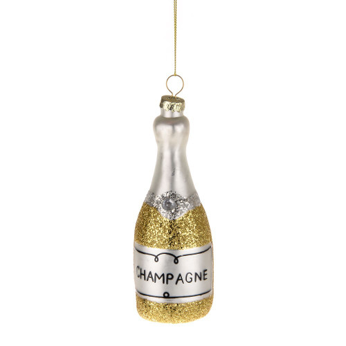 Gold Hanging Champagne Bottle (13cm)