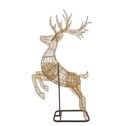 Wire Reindeer on the Stand with Warm White LED Lights (320cm)