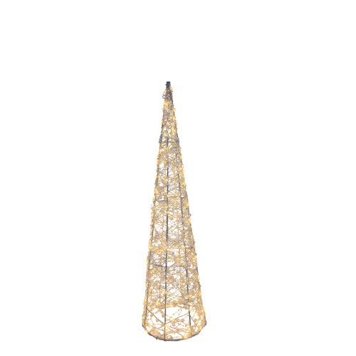  Wire Cone with Warm White LED Flashing Lights (60cm)
