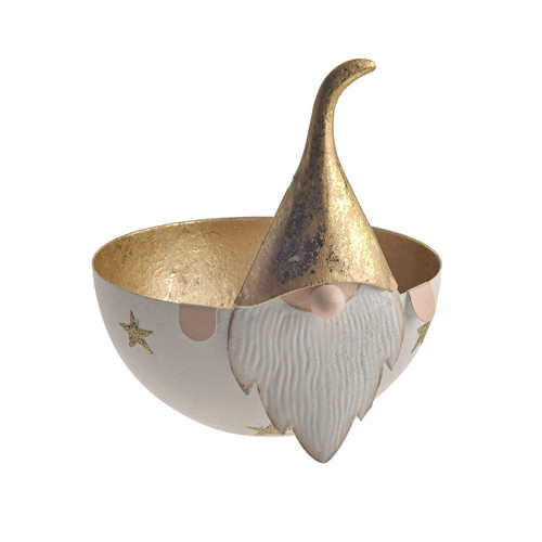 Gold Santa Metal Bowl (16cm)