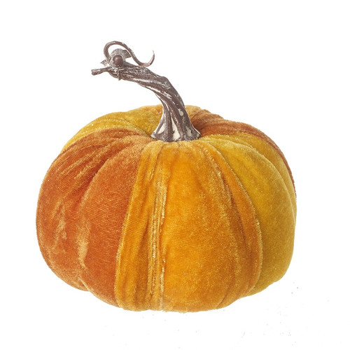 Orange Velvet Pumpkin (12cm)