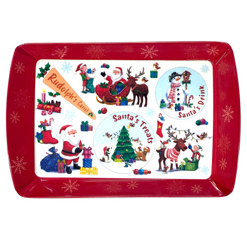 Red Festive Friends Tray (24cm)