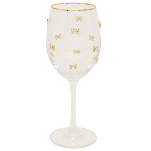 Gold Bow Madelaine Wine Glass