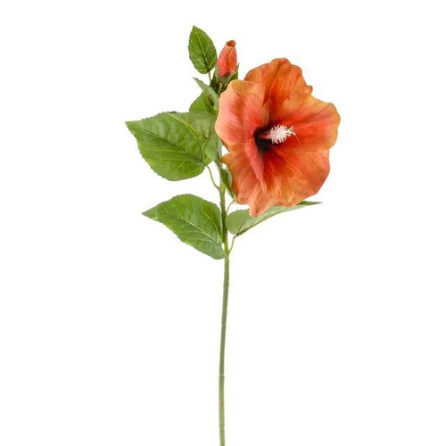 Orange Hibiscus Spray (62Cm)