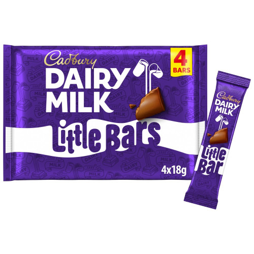 Cadburys Kids Dairy Milk Little Bar (4 x 18g Pack)