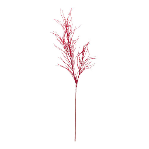 Red Flocked Twiggy Stem Pick (129cm)