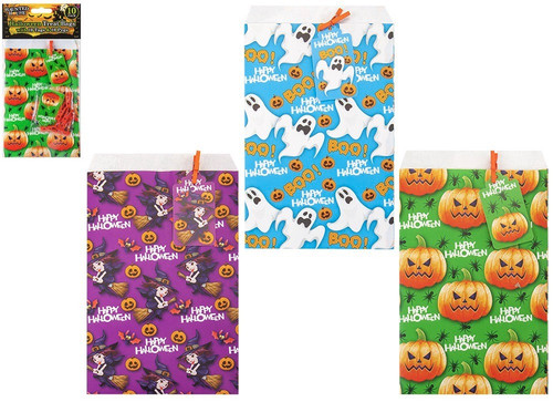 Assorted Halloween Mini Treat Bags (Pack of 10) 