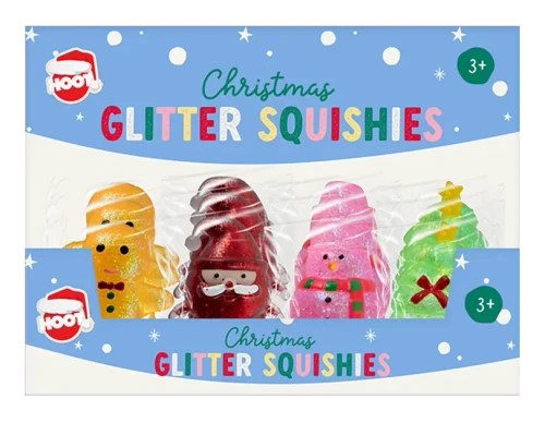 Christmas Glitter Squishies (Assorted)