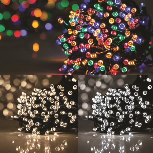 200 LED Solar Fairy Lights (Assorted Colours)