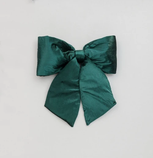 Green Plush Bow Decoration (48cm)