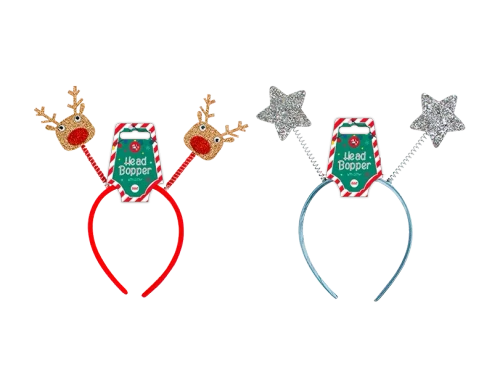 Christmas Glitter Head Bopper (Assorted Designs)