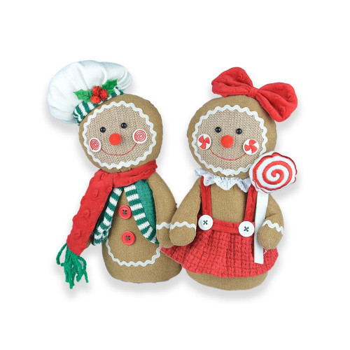 Christmas Gingerbread Couple (30cm)