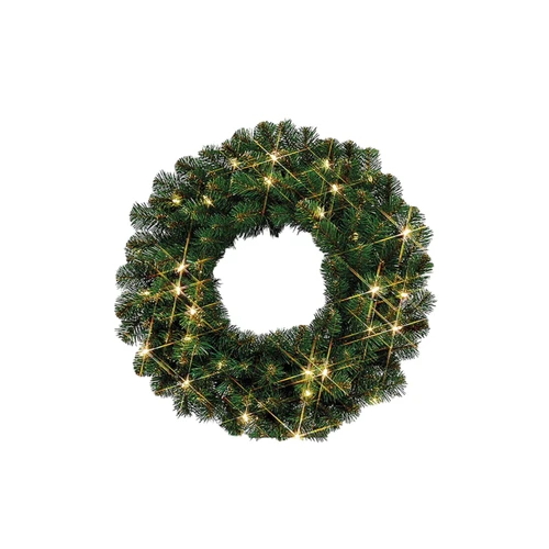 Glacier Pine Wreath with LED Lights (60cm)
