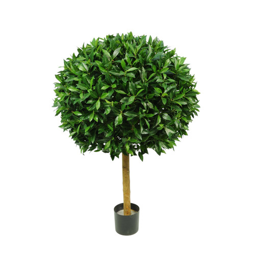 Green Laurel Ball Tree Potted Plant (4588 Leaves) (152cm)