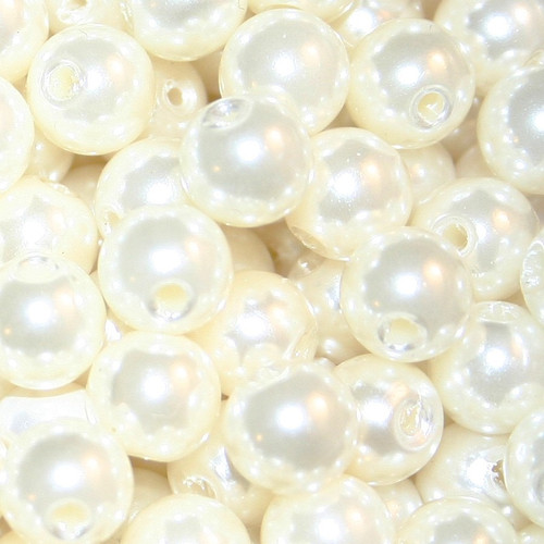 White Pearl Beads 8mm White Pearl Beads 8mm