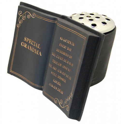 Special Grandma Black Memorial Book Pot